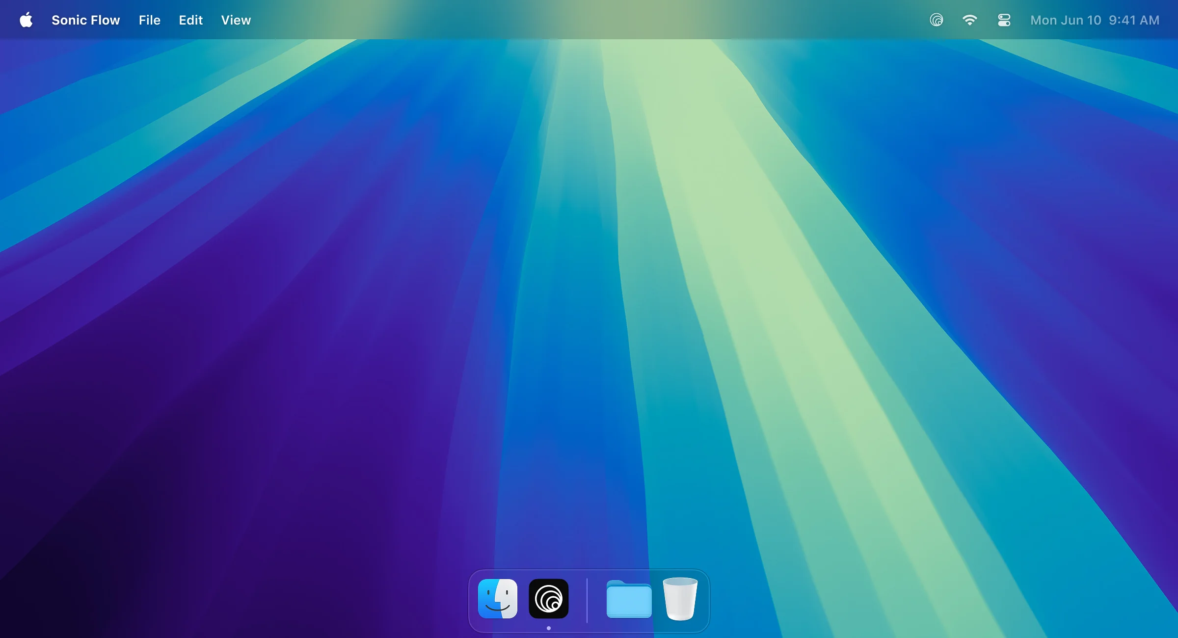 Sonic Flow macOS Application Mockup